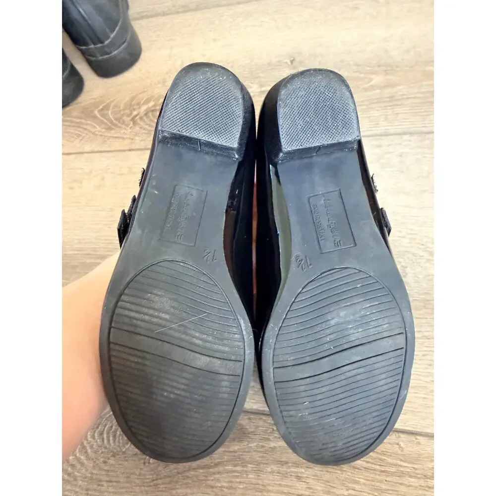 American Eagle Girls' Ari Black Patent Mary Jane Shoes
